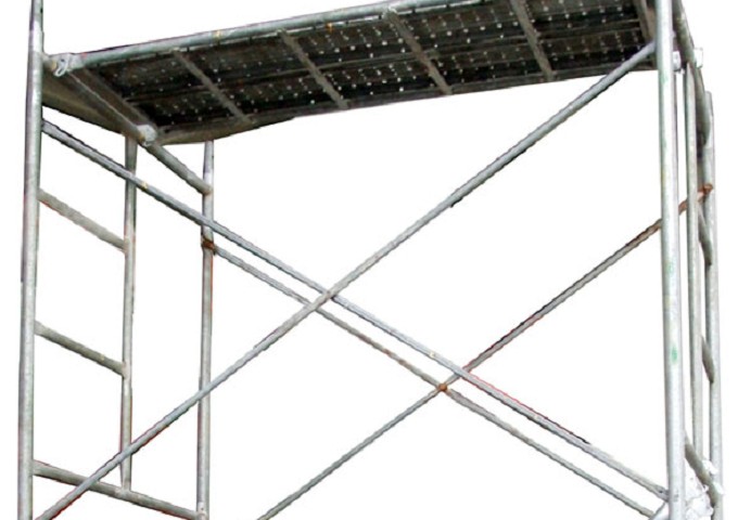 鷹架工廠在南投地區的活動式鷹架買賣案例，方便客戶移動使用。