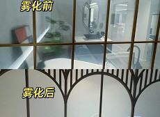 居家空間使用電控玻璃,讓玻璃變霧面