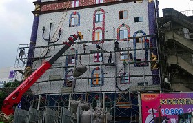 萬明鷹架台中滿堂架施工照片