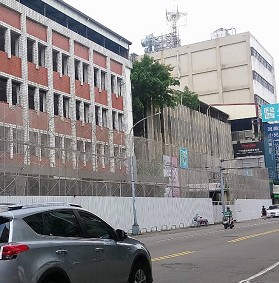 萬明鷹架大型建築鷹架全景