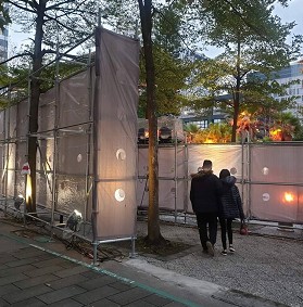 萬明鷹架住宅區鷹架搭建照片