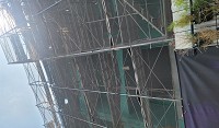 龍井區新建案外牆鷹架