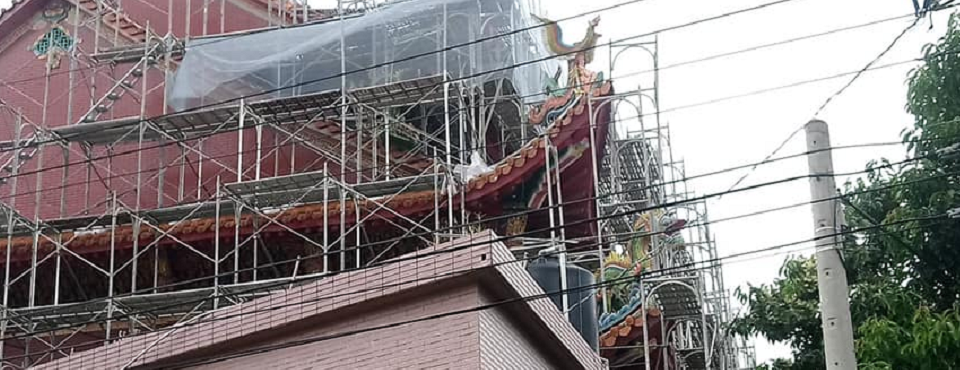 台中海線公共工程鷹架